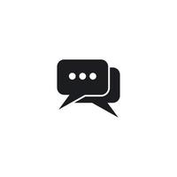 Speech bubble icon vector