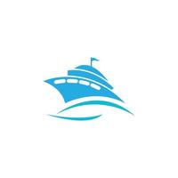 cruise ship logo vector