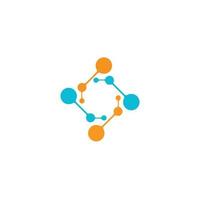 Molecule icon vector