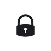 Padlock icon vector