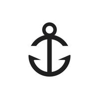 Anchor icon Logo vector