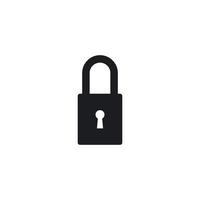 Padlock icon vector