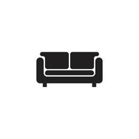 sofá icono vector