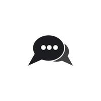 Speech bubble icon vector