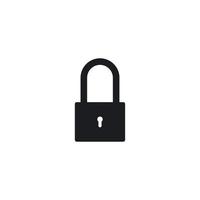 Padlock icon vector