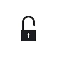 Padlock icon vector