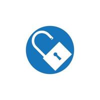 Padlock icon vector