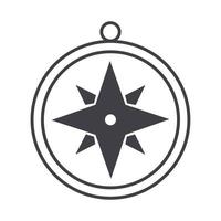 compass rose navigation journey equipment line design icon vector