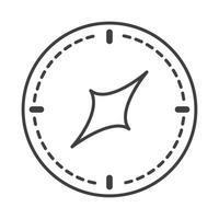compass rose navigation orientation equipment line design icon vector