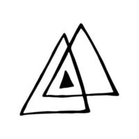 Abstract vector trendy doodle element for design. Modern shape illustration