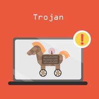 Types of Cyber Attacks Trojan vector