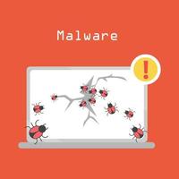 Types of Cyber Attacks Malware vector