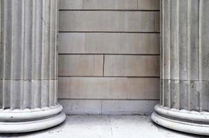 Detailed view on aged concrete walls with cracks and a lot of structure in high resolution photo