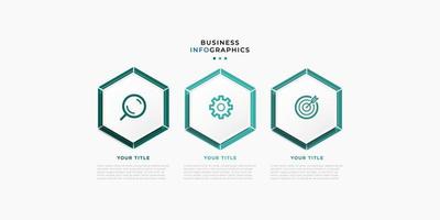 Modern business Infographic design template with icons and 3 options or steps. Cool design for process diagram, presentations, workflow layout, banner, flow chart, info graph.Eps10 vector