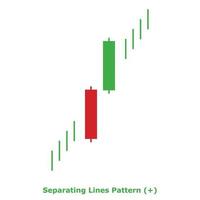 patrón de líneas de separación - verde y rojo - cuadrado vector