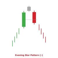 Evening Star Pattern - Green and Red - Square vector