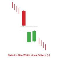 patrón de líneas blancas de lado a lado - verde y rojo - cuadrado vector