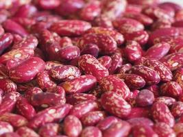 Close up dried strawberry beans as background photo