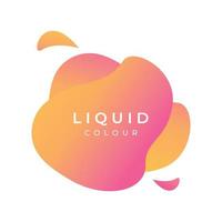 Creative design logo template abstract modern colorful geometric fluid splash element. Logos for businesses, banners, labels, posters and placards. vector