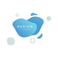 Creative design logo template abstract modern colorful geometric fluid splash element. Logos for businesses, banners, labels, posters and placards. vector