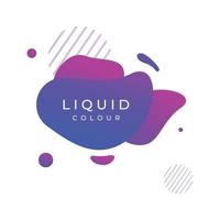 Creative design logo template abstract modern colorful geometric fluid splash element. Logos for businesses, banners, labels, posters and placards. vector