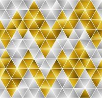 Silver and Gold rounded triangular shape background vector