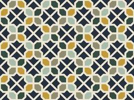 Square Octagon Pattern Retro Color Seamless Background vector