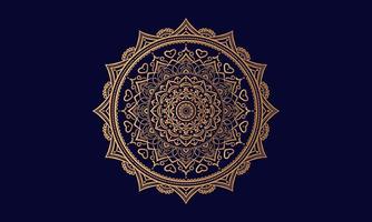 Luxury mandala background with golden arabesque pattern Arabic Islamic east style vector