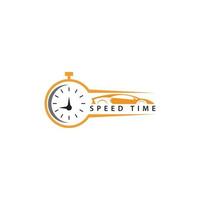 icono de logotipo de velocidad de tiempo de vector