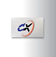 Creative CX Logo Design Vector