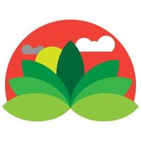 logotipo de icono de flores de loto vector