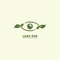 abstract vector eye leaf logo icon