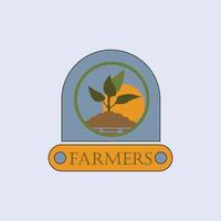 farm garden logo vector