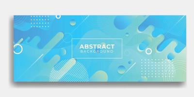 Colorful abstract template banner with gradient color. Design with liquid shape vector