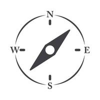 compass rose navigation adventure journey equipment line design icon vector