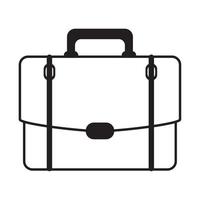 business briefcase work linear style icon vector