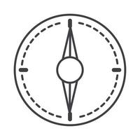 compass rose navigation cartography element line design icon vector