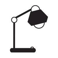 desk lamp office supply stationery work linear style icon vector