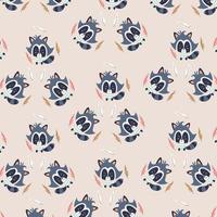 Seamless pattern with cute squirrel animal perfect for wrapping paper vector