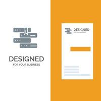 Books Education Library Study Grey Logo Design and Business Card Template vector