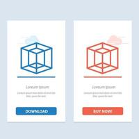 Design Graphic Tool  Blue and Red Download and Buy Now web Widget Card Template vector