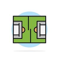 Football Field Sports Soccer Abstract Circle Background Flat color Icon vector