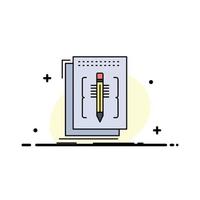 Code edit editor language program Flat Color Icon Vector