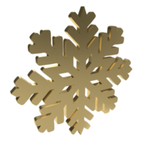 gold snowflakes png 3d image