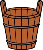 couleur du seau en bois png