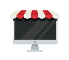 compras online no conceito de aplicativo, marketing digital online png