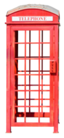 British Red Telephone Booth isolated png