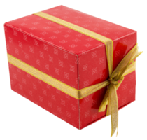Christmas and New Year's Day gift box isolated png