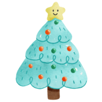 Christmas Tree Watercolor Illustration png