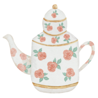 theepot aquarel illustratie png